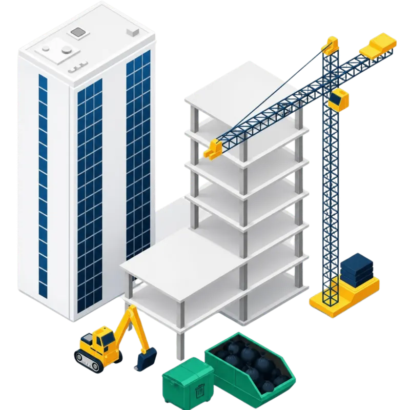Illustration of the Junkbusters builders waste service