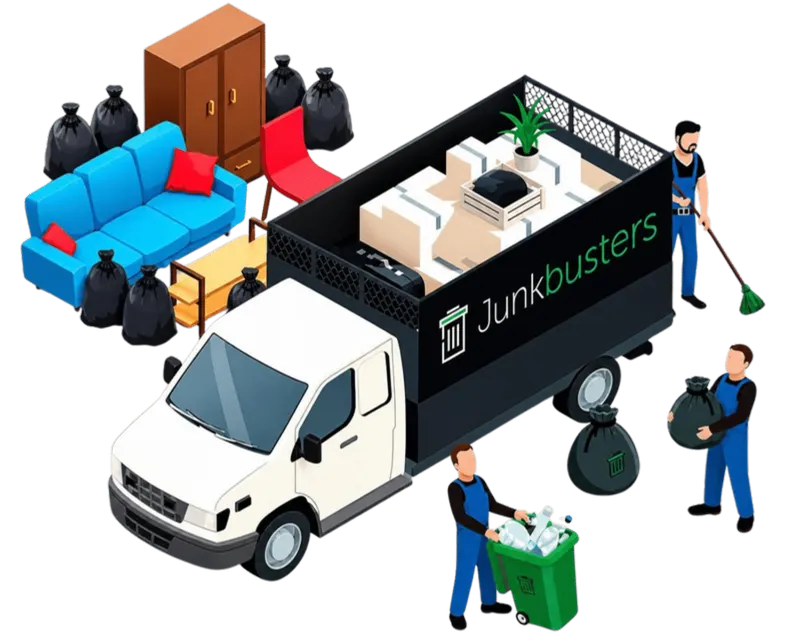 Illustration of the Junkbusters hoarding clearance service