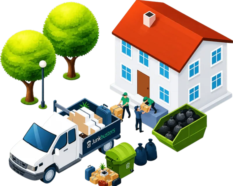 Illustration of the Junkbusters house clearance service